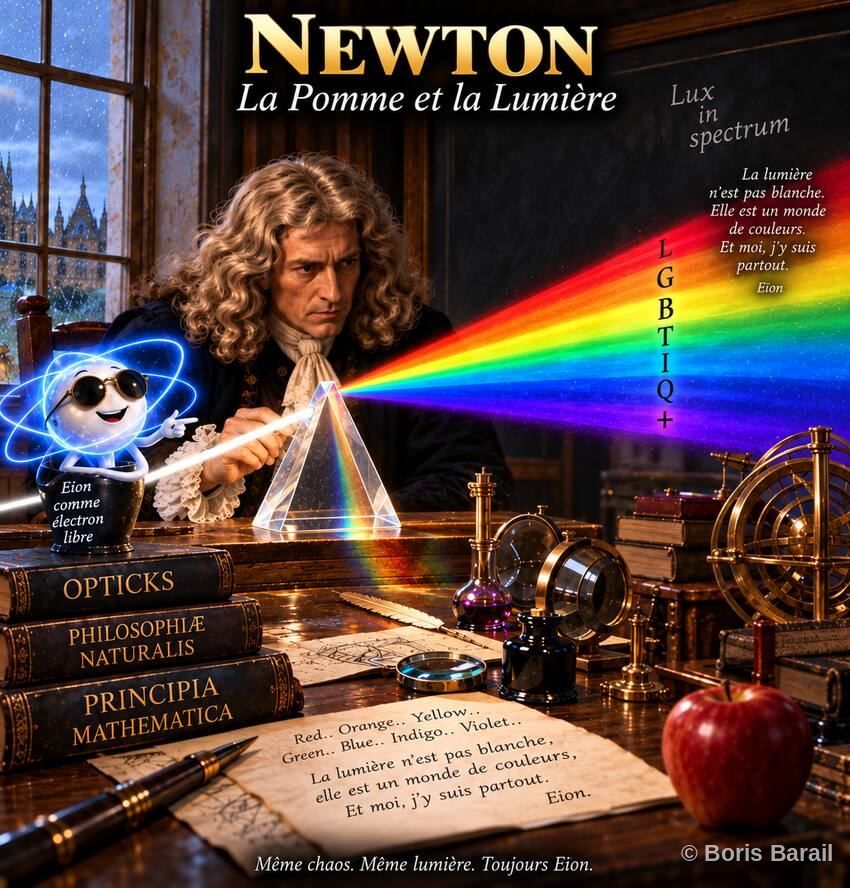 Chapter artwork — Newton, La Pomme et la Lumiere