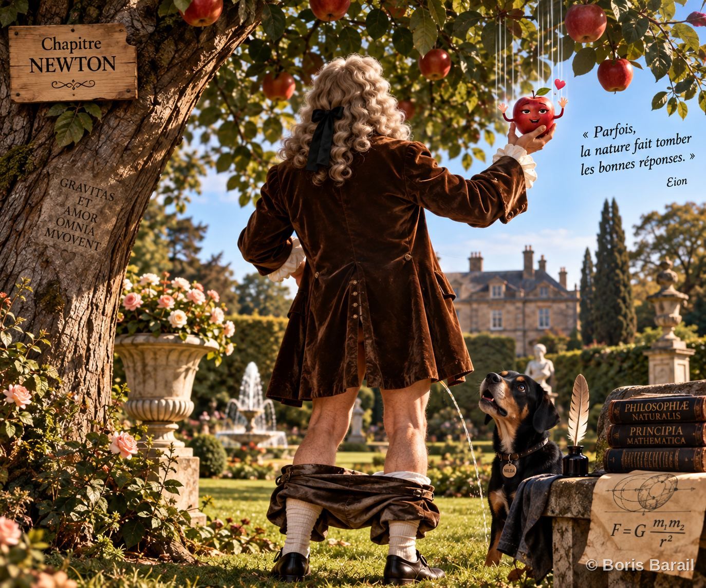 Chapter artwork — Newton, La Pomme et la Gravite