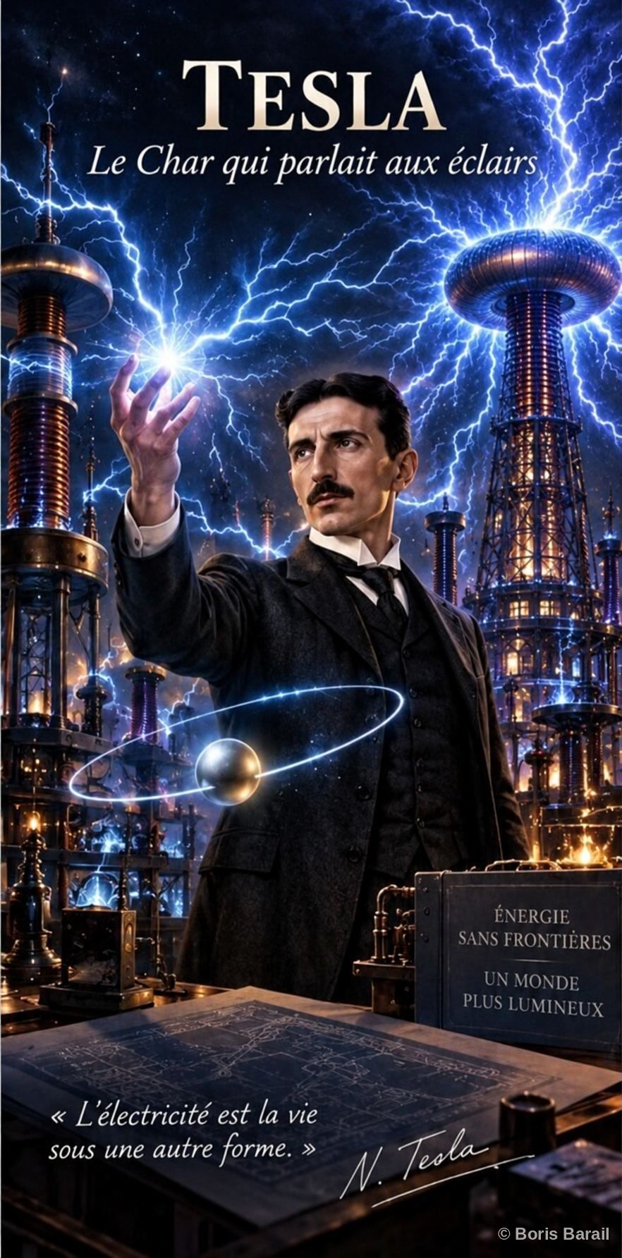 Chapter artwork — Tesla, Le Char qui parlait aux eclairs