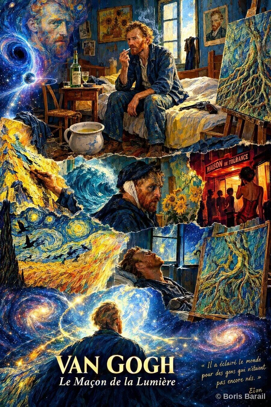 Chapter artwork — Van Gogh, Le Macon de la Lumiere (collage variant)