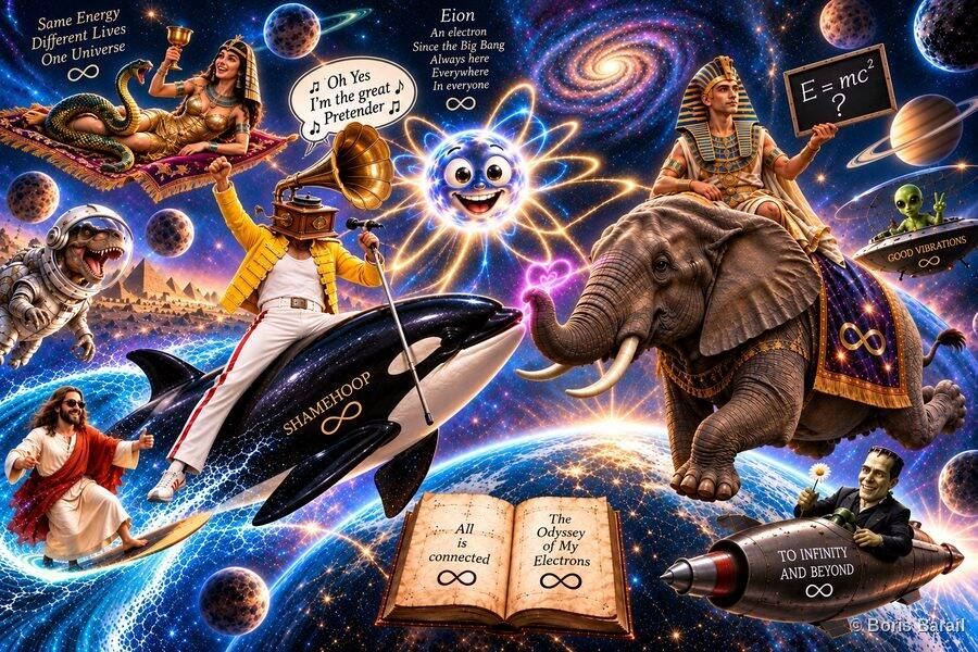 The Odyssey of My Electrons — cosmic cast, chapter one
