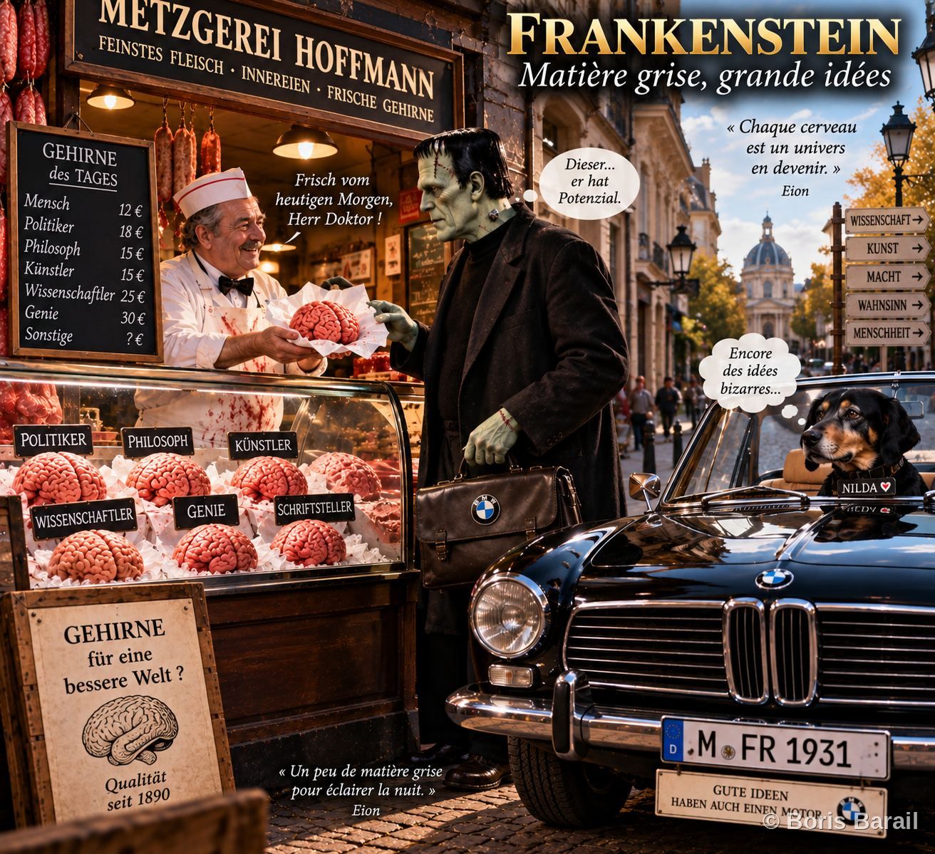 Chapter artwork — Frankenstein, Matiere grise, grandes idees