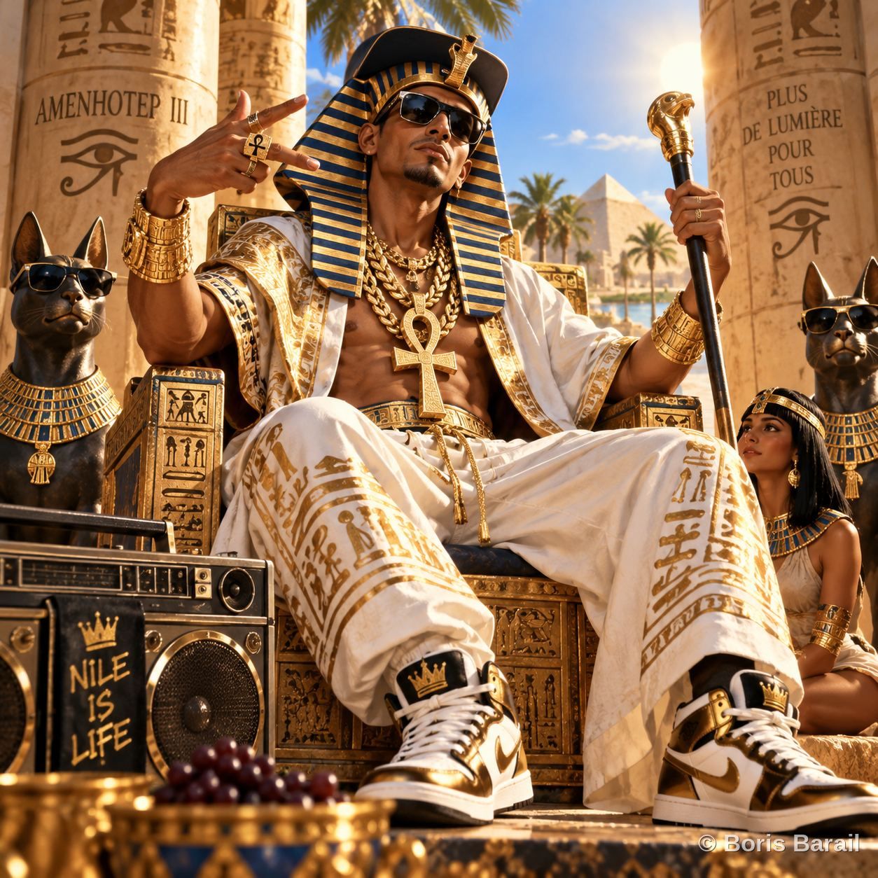Chapter artwork — Amenhotep III, Yeah bro version rap