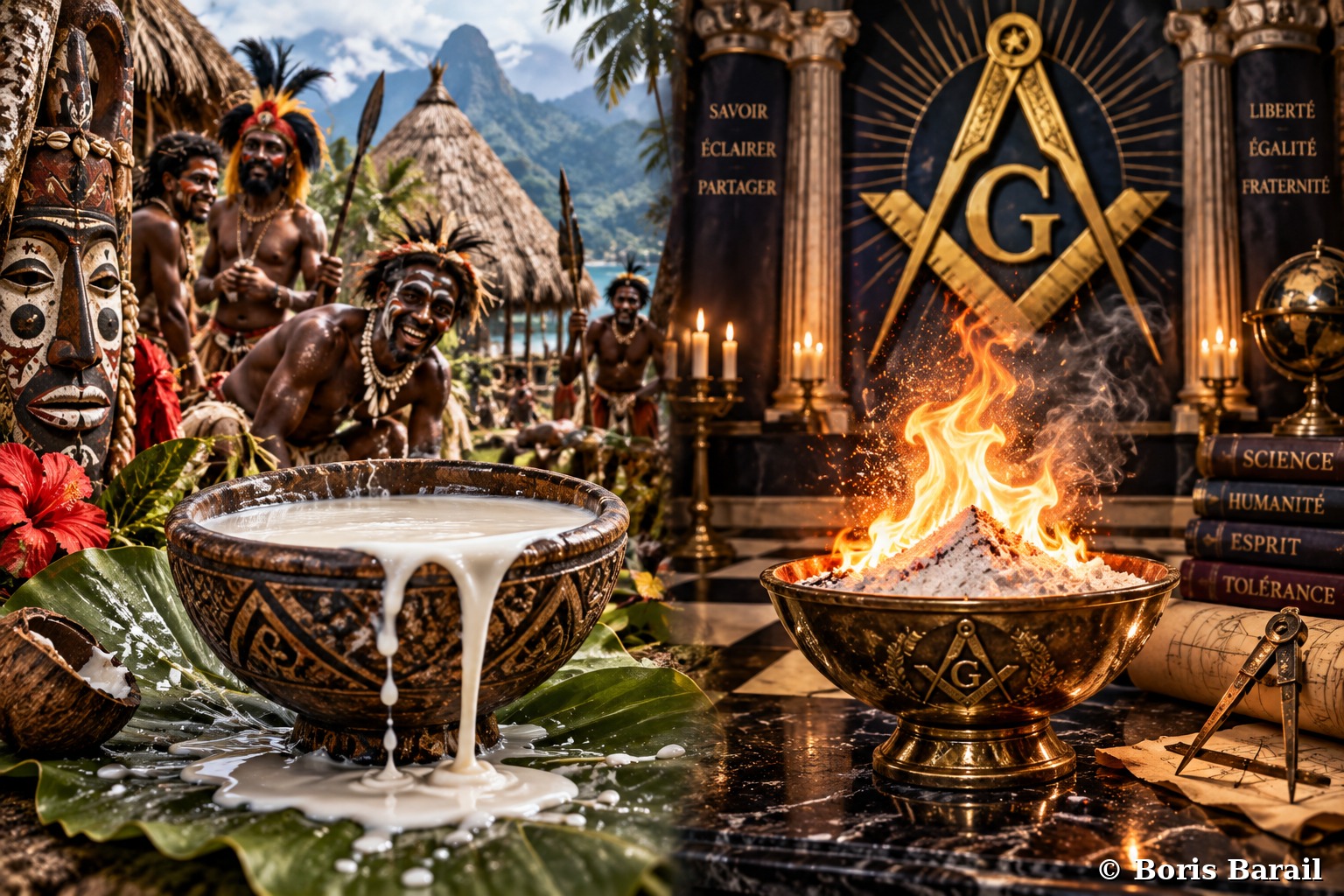 Chapter artwork — L'Initiation, du kava a la loge maconnique