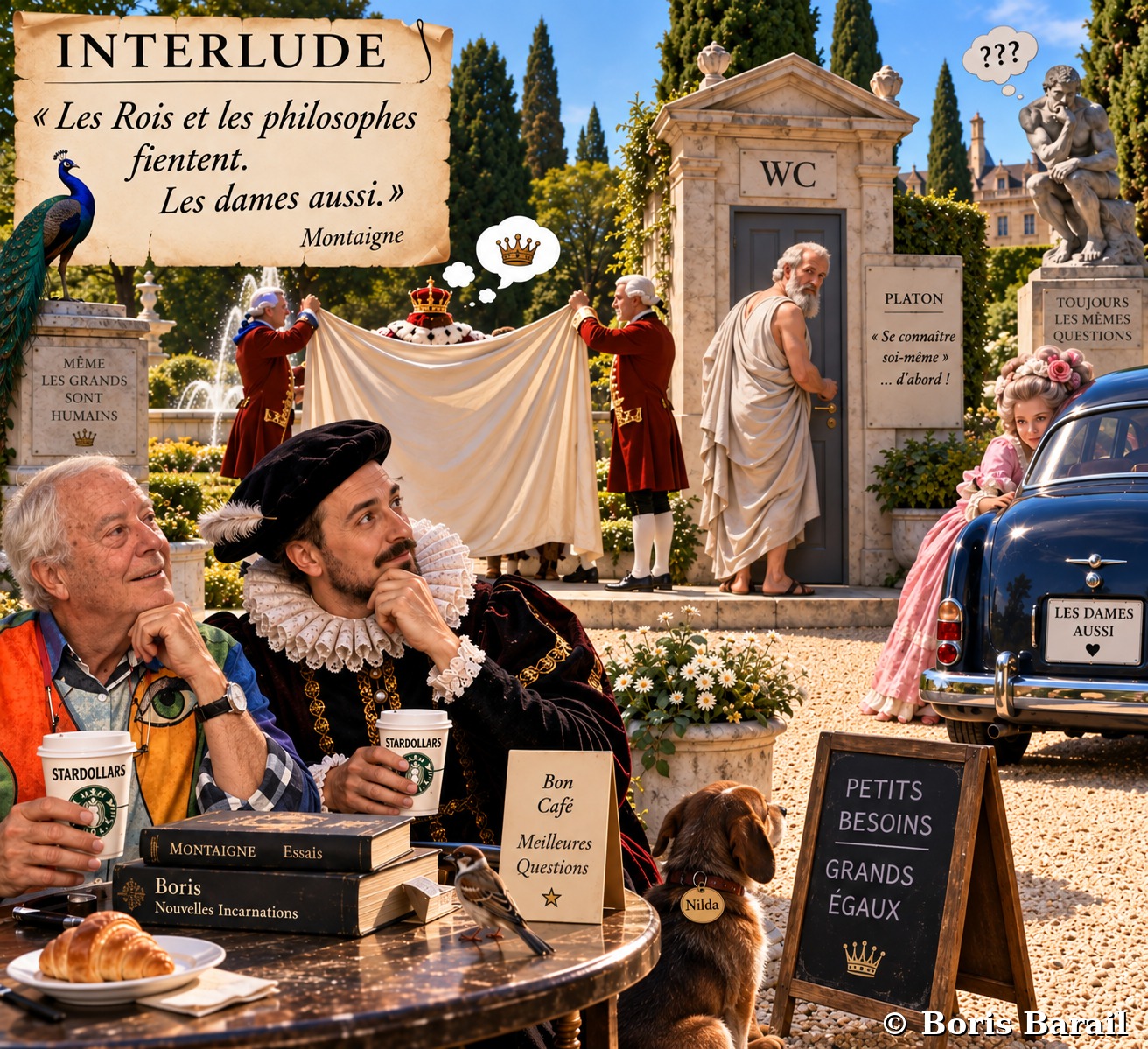 Chapter artwork — Interlude, Montaigne, les Rois et les philosophes fientent