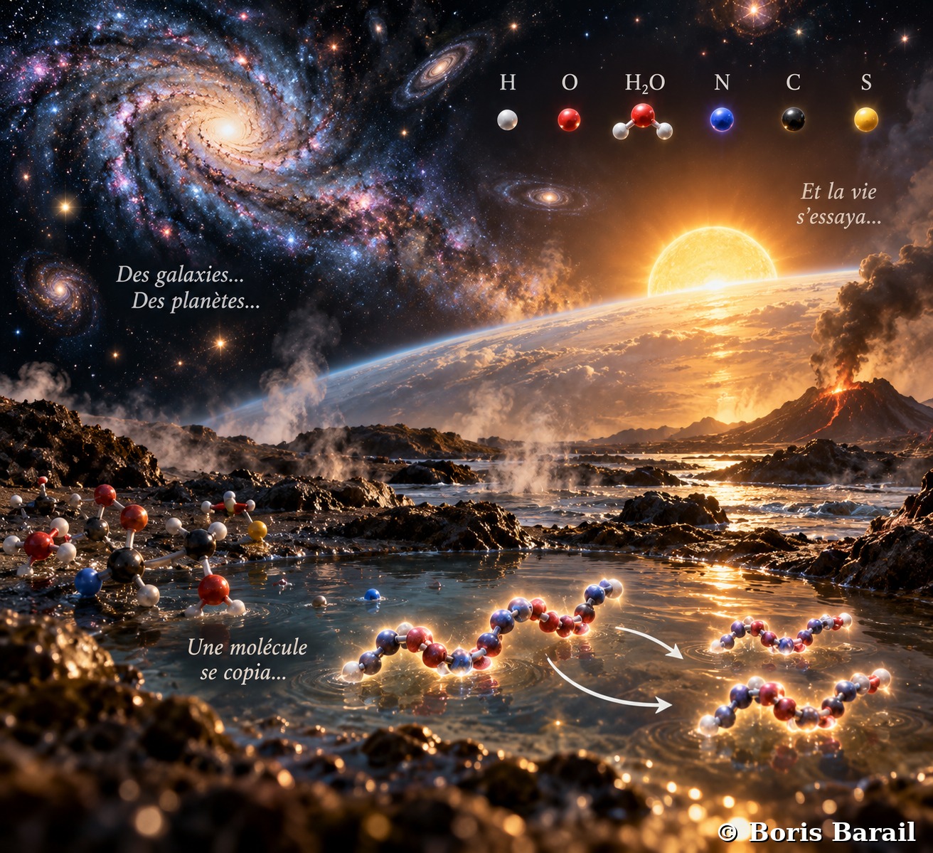 Chapter artwork — L'Inspiration Cosmique, des galaxies aux planetes